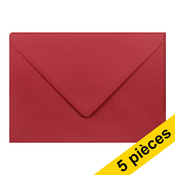 Clairefontaine enveloppes de couleur C5 120 g/m² (5 pièces) - noir  Clairefontaine