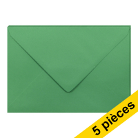 Clairefontaine enveloppes de couleur C5 120 g/m² (5 pièces) - vert forêt 26534C 250342