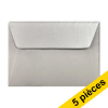 Clairefontaine enveloppes de couleur C6 120 g/m² (5 pièces) - argent