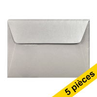 Clairefontaine enveloppes de couleur C6 120 g/m² (5 pièces) - argent 26076C 250337
