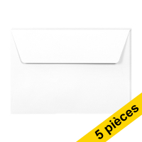 Clairefontaine enveloppes de couleur C6 120 g/m² (5 pièces) - blanc 26436C 250327