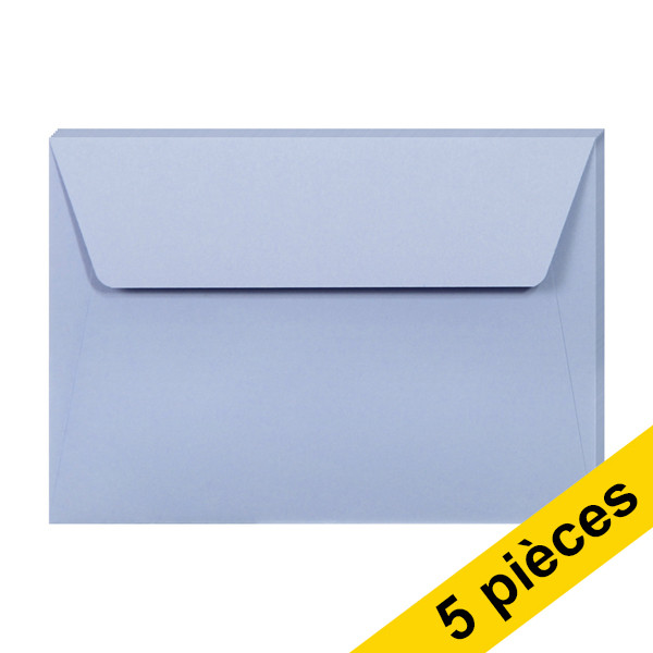 Clairefontaine enveloppes de couleur C6 120 g/m² (5 pièces) - lavande 26726C 250332 - 1