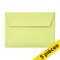 Clairefontaine enveloppes de couleur C6 120 g/m² (5 pièces) - vert feuille 26476C 250329