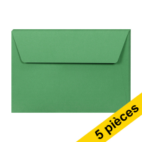 Clairefontaine enveloppes de couleur C6 120 g/m² (5 pièces) - vert forêt 26596C 250330
