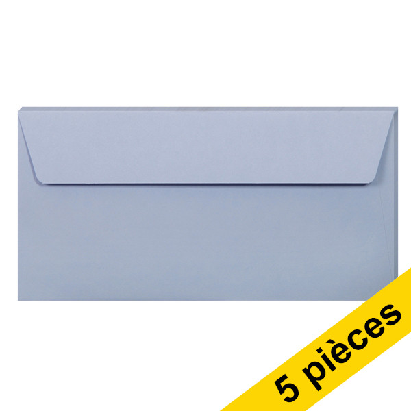 Clairefontaine enveloppes de couleur EA5/6 120 g/m² (5 pièces) - lavande 26725C 250320 - 1