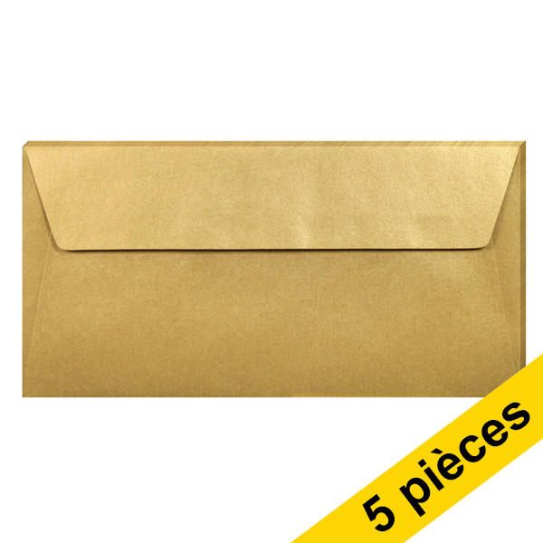 Clairefontaine enveloppes de couleur EA5/6 120 g/m² (5 pièces) - or 26085C 250326 - 1
