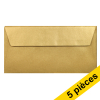 Clairefontaine enveloppes de couleur EA5/6 120 g/m² (5 pièces) - or