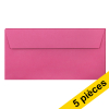 Clairefontaine enveloppes de couleur EA5/6 120 g/m² (5 pièces) - rose intense