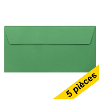 Clairefontaine enveloppes de couleur EA5/6 120 g/m² (5 pièces) - vert forêt 26595C 250318