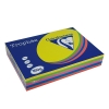 Clairefontaine multipack 160 g/m² (5 x 50 feuilles) - jaune/vert/orange/bleu/rose intense
