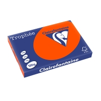 Clairefontaine papier couleur 120 g/m² A3 (250 feuilles) - rouge cardinal 1377PC 250135