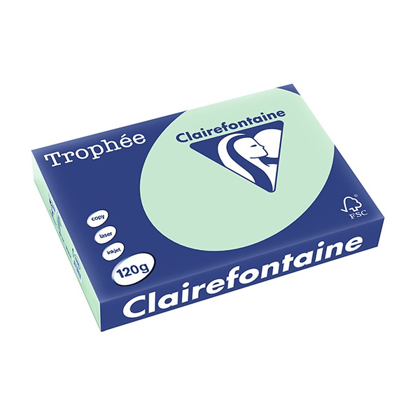 Clairefontaine papier couleur 120 g/m² A4 (250 feuilles) - vert 1216C 250078 - 1