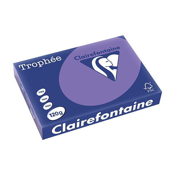 Clairefontaine papier couleur 120 g/m² A4 (250 feuilles) - violine 1220C 250082 - 1