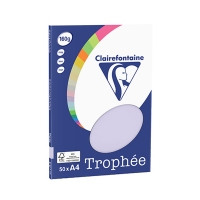 Clairefontaine papier couleur 160 g/m² A4 (50 feuilles) - lilas 4152C 250066