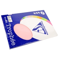 Clairefontaine papier couleur 160 g/m² A4 (50 feuilles) - rose 4153 250019