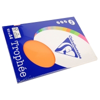 Clairefontaine papier couleur 80 g/m² A4 (100 feuilles) - clémentine 4108C 250004