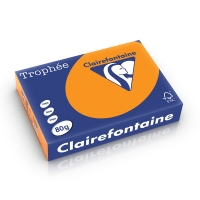 Clairefontaine papier couleur 80 g/m² A4 (500 feuilles) - orange fluo