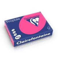 Clairefontaine papier couleur 80 g/m² A4 (500 feuilles) - rose fluo