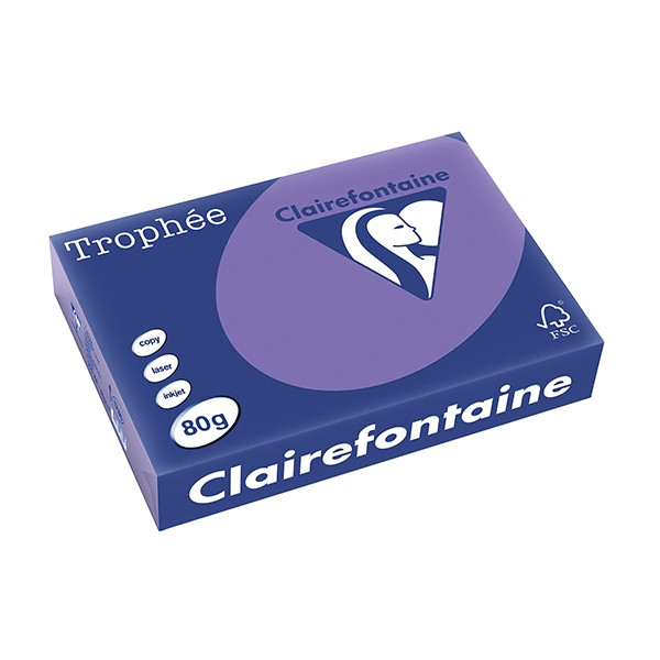 Clairefontaine papier couleur 80 g/m² A4 (500 feuilles) - violine 1786C 250058 - 1