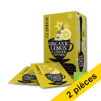 Offre : 2x Clipper Bio Infusion Lemon & Ginger thé (6 x 25 pièces)