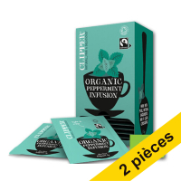Offre : 2x Clipper Bio Infusion Peppermint thé (6 x 25 pièces)