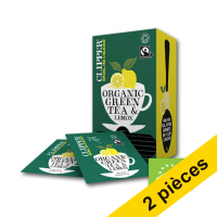 Offre : 2x Clipper Bio Lemon thé vert (6 x 25 pièces)