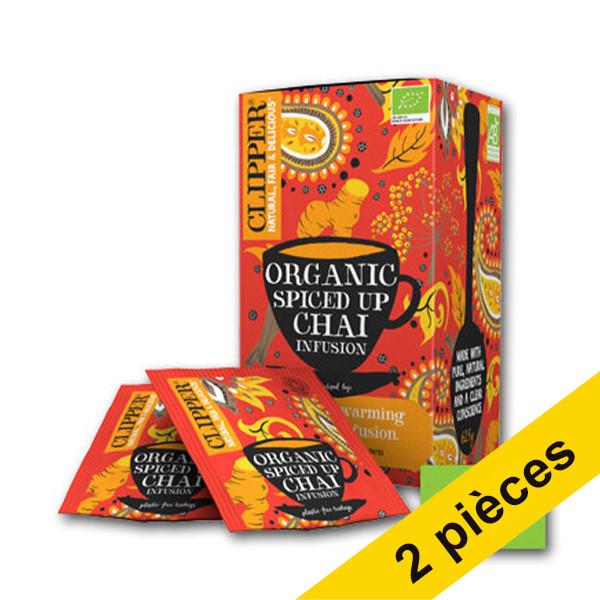 Clipper Offre : 2x Clipper Bio Spiced Up Chai thé (6 x 25 pièces)  423975 - 1
