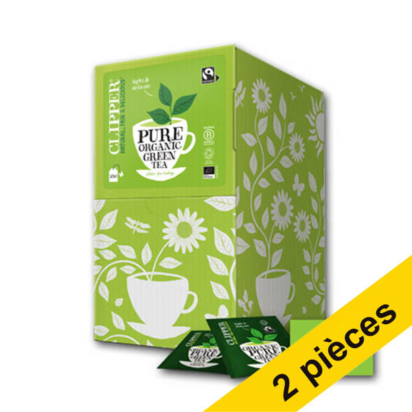 Offre : 2x Clipper Bio thé vert (250 pièces) 423981 - 1
