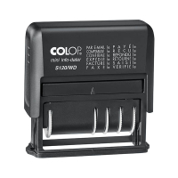 Colop S120/WD tampon de texte et dateur auto-encreur (FR) - bleu/rouge 229150