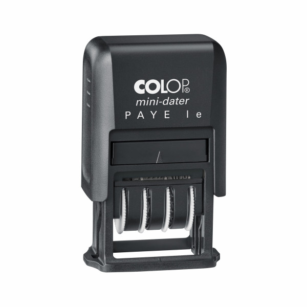 Colop S160 'Payé' tampon de texte et dateur auto-encreur (FR) - bleu/rouge 229154 - 1