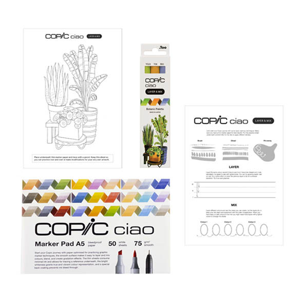 Copic Ciao Layer & Mix 3D Botanic kit de démarrage (3 pièces) 311056 - 2