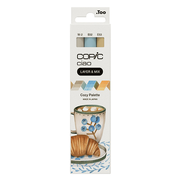Copic Ciao Layer & Mix Cozy Palette jeu de marqueurs (3 pièces) 220750305 311011 - 1