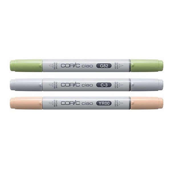 Copic Ciao Layer & Mix Naturel Palette jeu de marqueurs (3 pièces) 220750309 311003 - 2