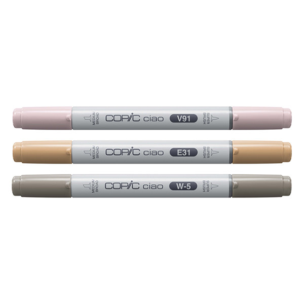 Copic Ciao Layer & Mix Pet Palette jeu de marqueurs (3 pièces) 220750302 311008 - 2
