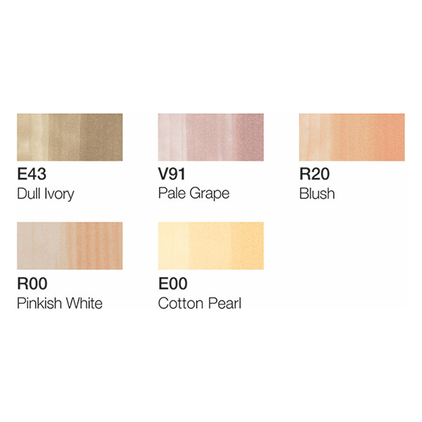 Copic Ciao Portrait Colors 1 jeu de marqueurs (6 pièces) 22075552 311012 - 3
