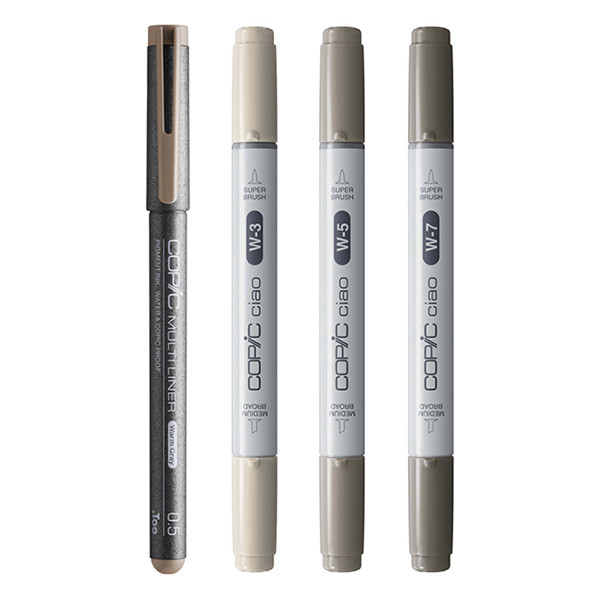 Copic Ciao Shade set de marqueurs Dark Warm Grey (4 pièces) 22075420 311029 - 2