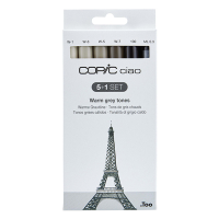 Copic Ciao Warm Grey Tones jeu de marqueurs (6 pièces)