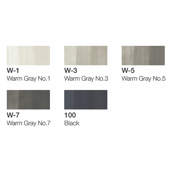 Copic Ciao Warm Grey Tones jeu de marqueurs (6 pièces) 22075565 311015 - 3