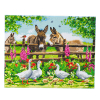 Crystal Art kit broderie diamant 40 x 50 cm - Famille Ferme 400967 - 1