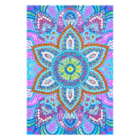 Crystal Art kit carte broderie diamant 10 x 15 cm - Mandala Bleu CCK-10x15B3 400912