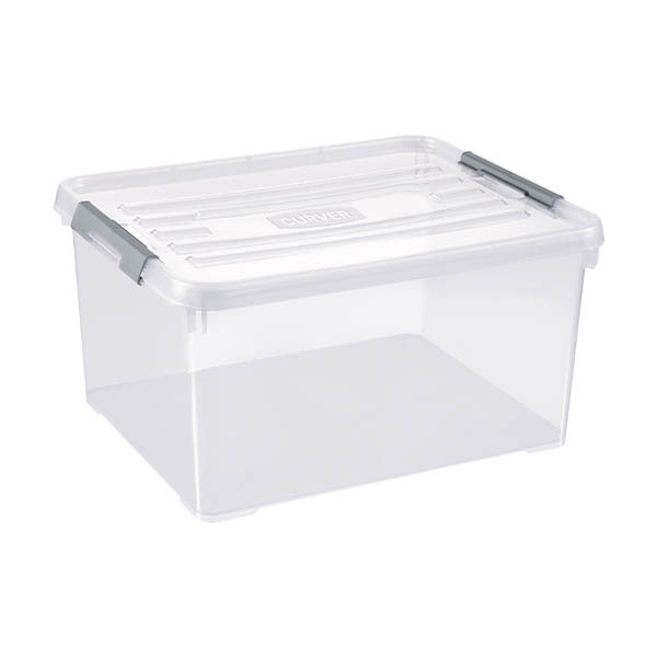 Curver Handy+ boîte de rangement transparente 35 litres 243877 - 1