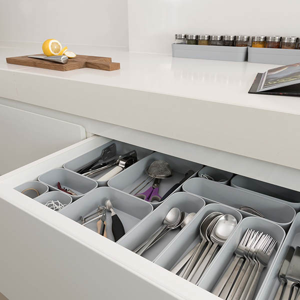 Curver Infinity organisateur de tiroir M 0,7 litre - gris clair 243870 - 5