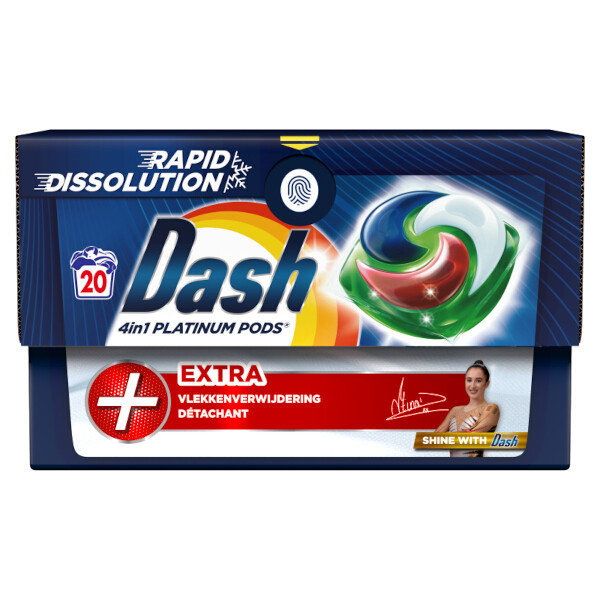 Dash 4-en-1 Platinum pods lessive (20 lavages) SDA05056 - 1