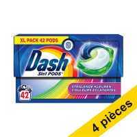 Offre : 4x Dash 3-en-1 Couleurs Éclatantes pods lessive (42 lavages)