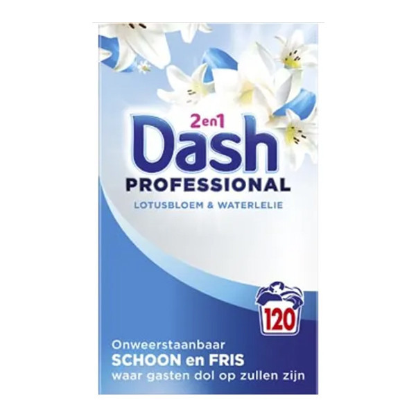Dash Professional 2 en 1 Fleur de Lotus & Nénuphar lessive en poudre 6,6 kg (120 lavages) SDA05141 - 1