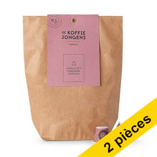 Offre : 2x De Koffiejongens Espresso capsules de café (50 pièces) 427513 - 1