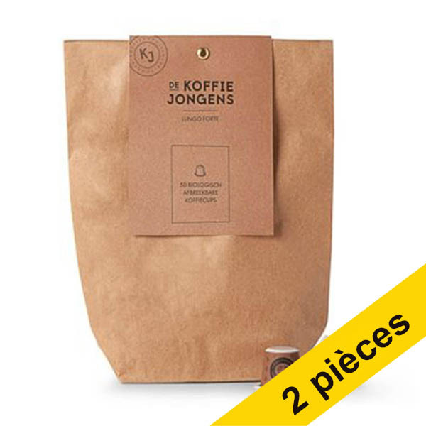 Offre : 2x De Koffiejongens Lungo Forte capsules de café (50 pièces) 427509 - 1