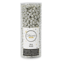 Guirlande de perles pour sapin de Noël 10 mètres - argent K151000431