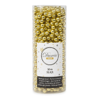 Guirlande de perles pour sapin de Noël 10 mètres - or K151000409