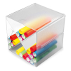 Deflecto Classic Cube organiseur (avec division en x) 350201 423354 - 1